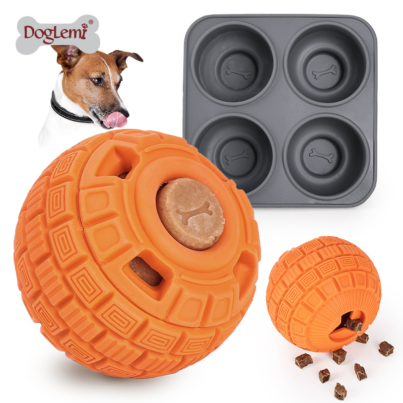 Pet Supplies Is Food - Dog chew-resistant slow-eating training ball, dog