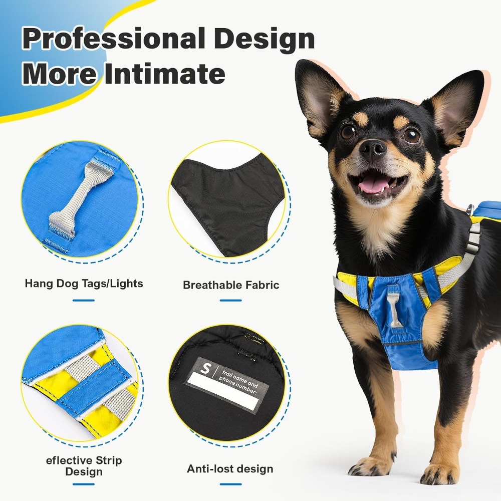 No Pull Dog Harness, 2 in 1 Re - No Pull Dog Harness avaliação e preço