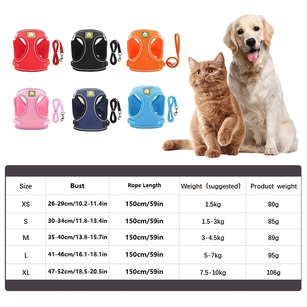 Reflective Pet Harness And Lea - No Pull Dog Harness avaliação e preço