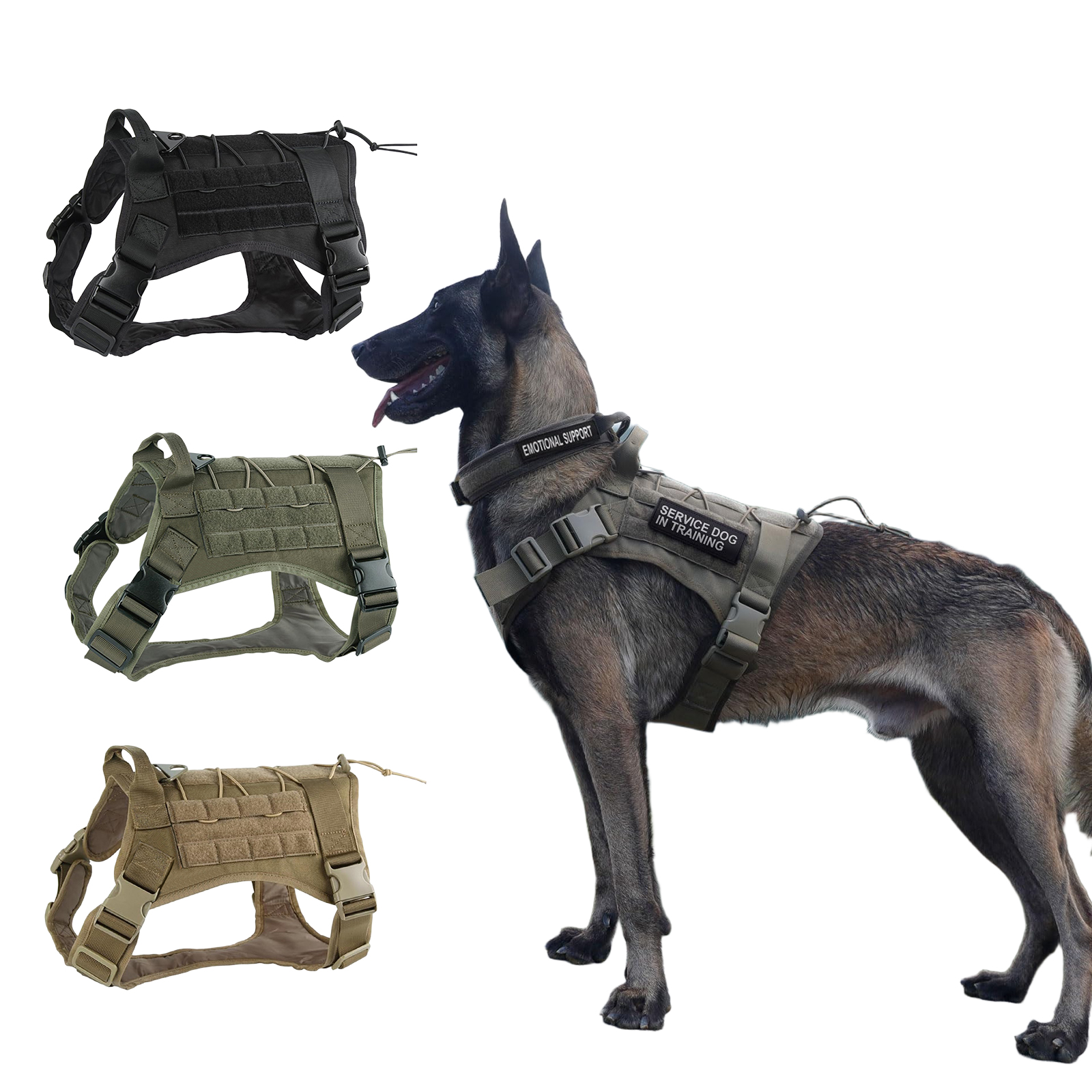 Tactical Dog Harness for Large - No Pull Dog Harness avaliação e preço
