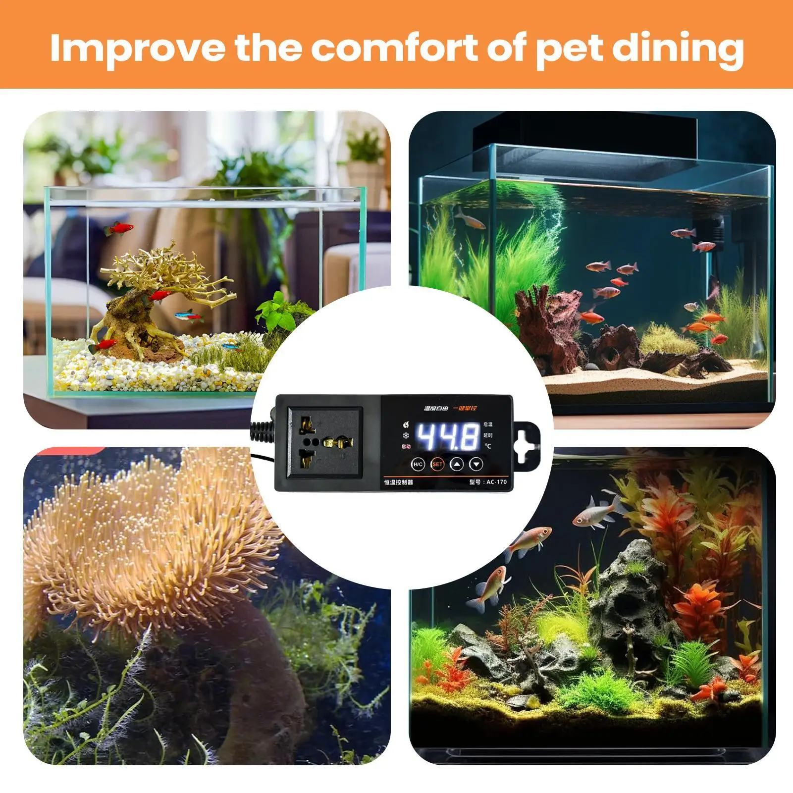 Thermostat For Reptile Tank LE - Pet Supplies Uk avaliação e preço