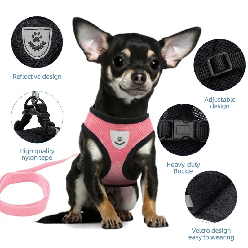 PetHarnessLeash Set -Dog Cat O - No Pull Dog Harness avaliação e preço