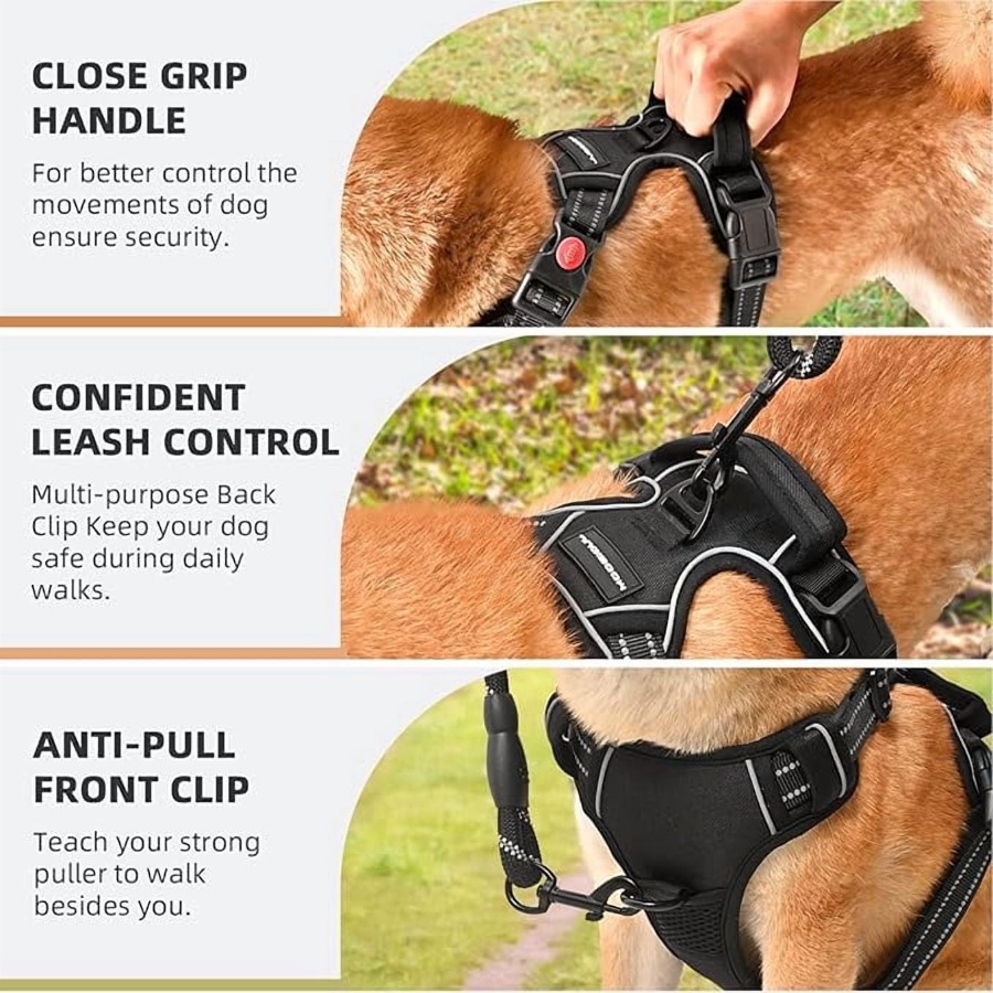 No Pull Dog Harness with A Fre - No Pull Dog Harness avaliação e preço