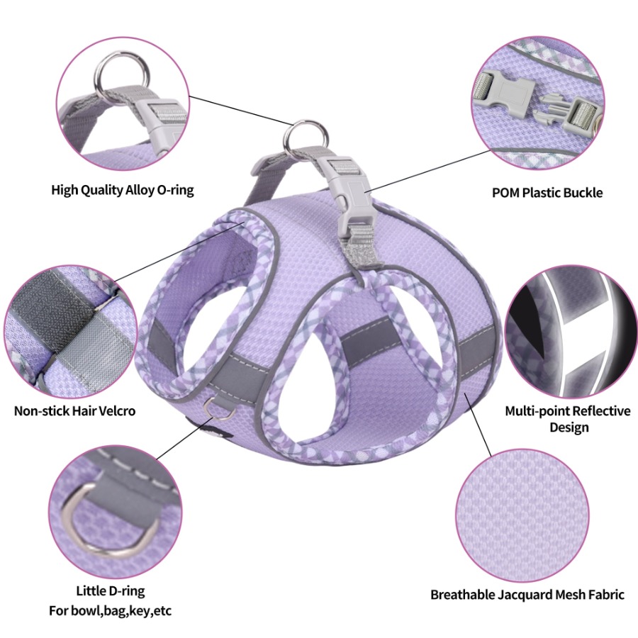 Adjustable Reflective Extra Sm - No Pull Dog Harness avaliação e preço