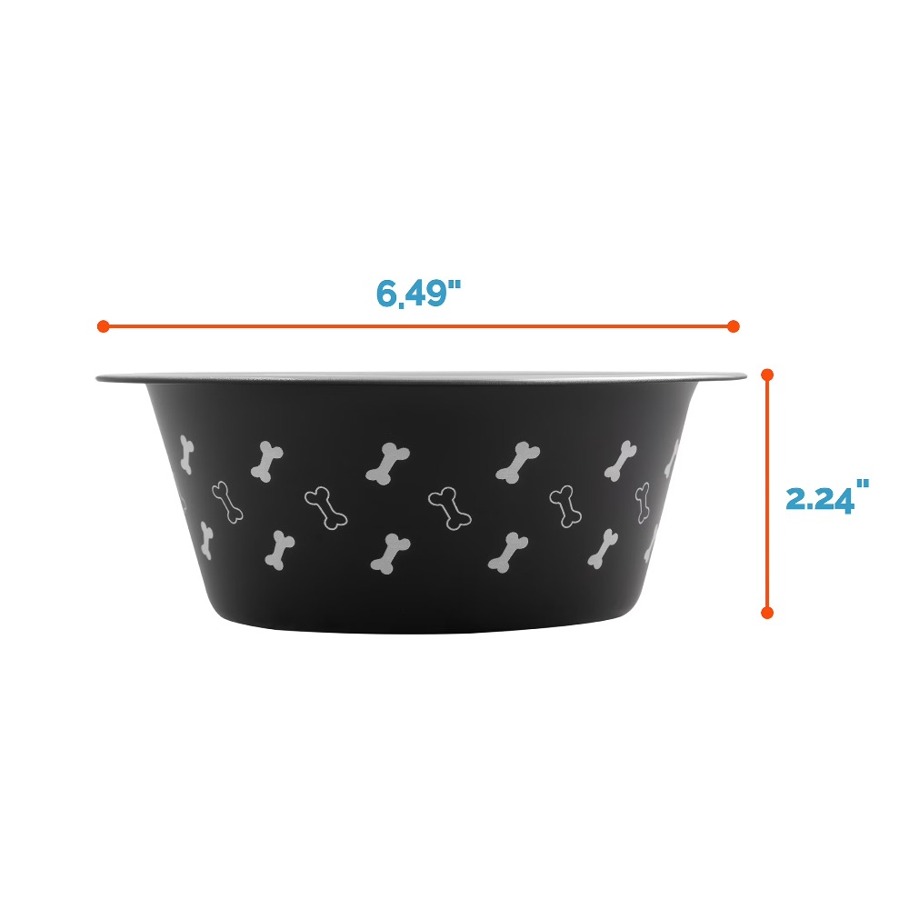 Stainless Steel Dog Bowl with  - Pet Supplies Is Food avaliação e preço