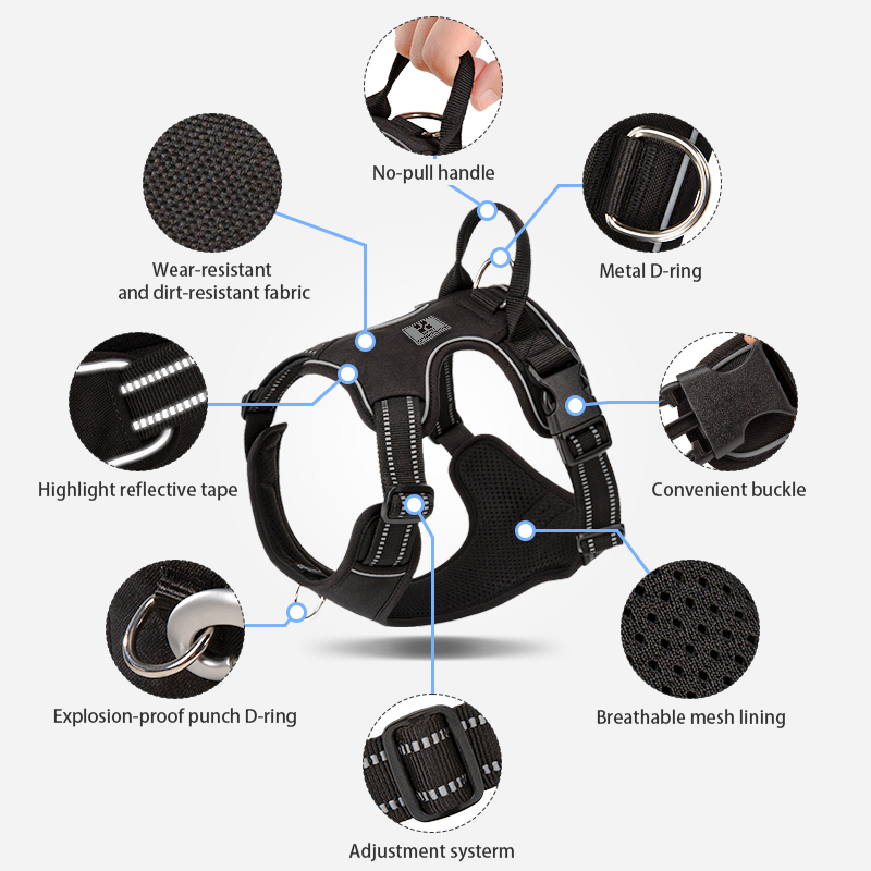 SMALL COMBINATION Dog Harness  - No Pull Dog Harness avaliação e preço