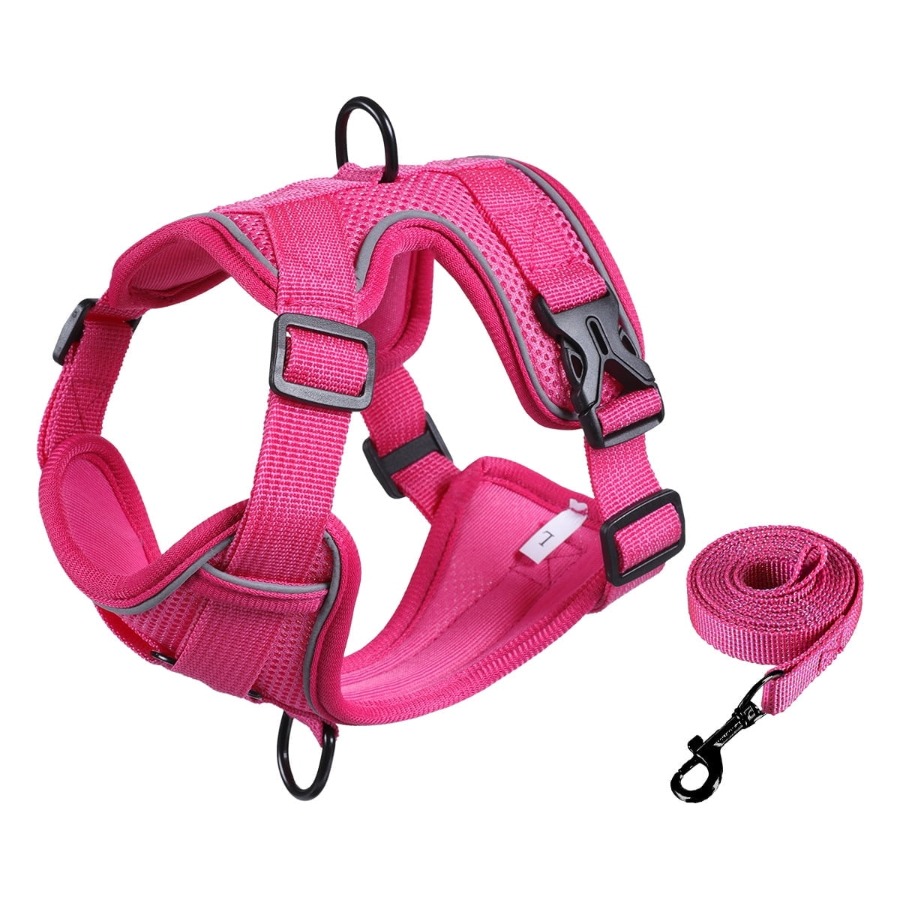 Dog Harness with Leash Cat Har - No Pull Dog Harness avaliação e preço