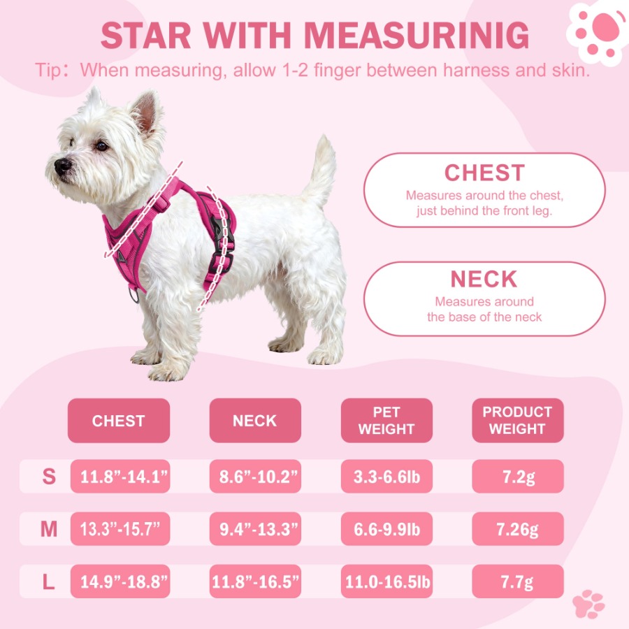 Dog Harness with Leash Cat Har - No Pull Dog Harness avaliação e preço
