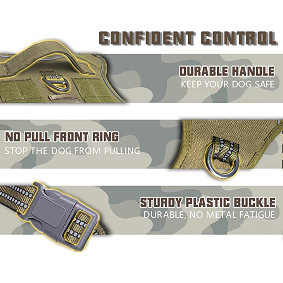 Military Tactical Dog Harness  - No Pull Dog Harness avaliação e preço