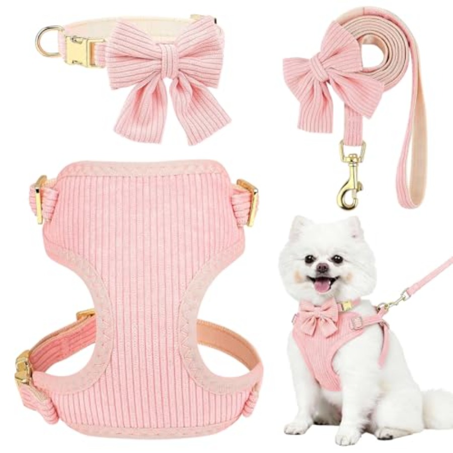 Small Dog Collar Harness and L - No Pull Dog Harness avaliação e preço