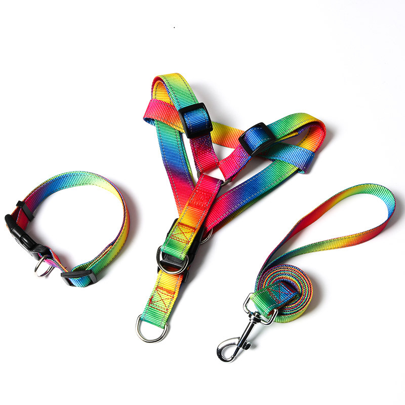 Zhenjia Rainbow Colorful Dog H - No Pull Dog Harness avaliação e preço